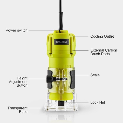 Dewinner electric palm router - electric,
